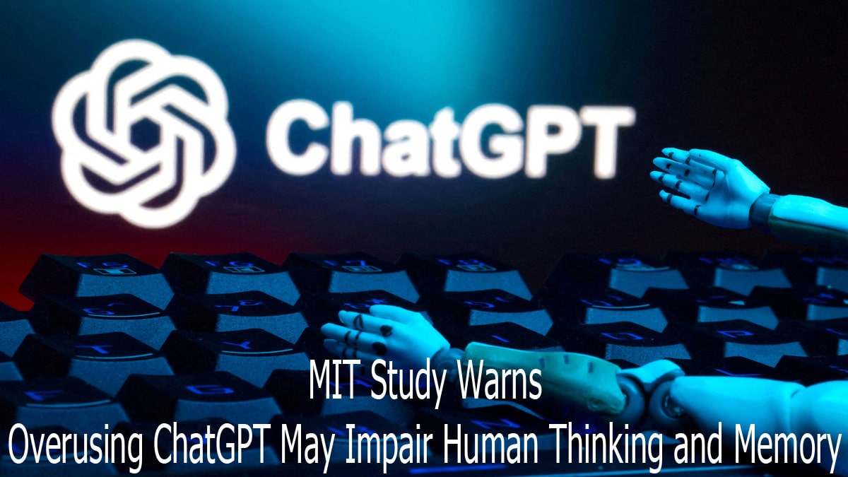 MIT Study Warns Overusing ChatGPT May Impair Human Thinking