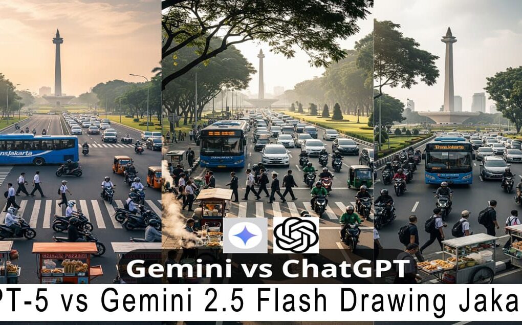 GPT-5 vs Gemini 2.5 Flash Drawing Jakarta