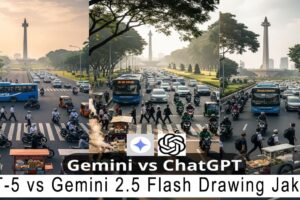 GPT-5 vs Gemini 2.5 Flash Drawing Jakarta
